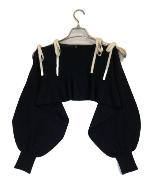 TAN（タン）TAN (タン) マルチウェイ ボレロカーディガン ブラック サイズ:FREE 未使用品の古着・服飾アイテム