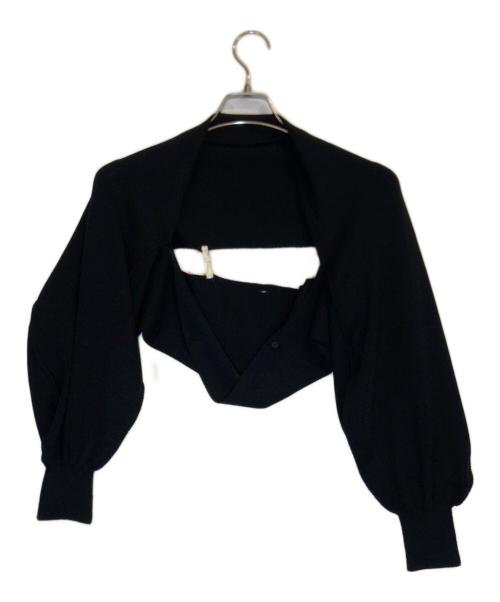 TAN（タン）TAN (タン) マルチウェイ ボレロカーディガン ブラック サイズ:FREE 未使用品の古着・服飾アイテム