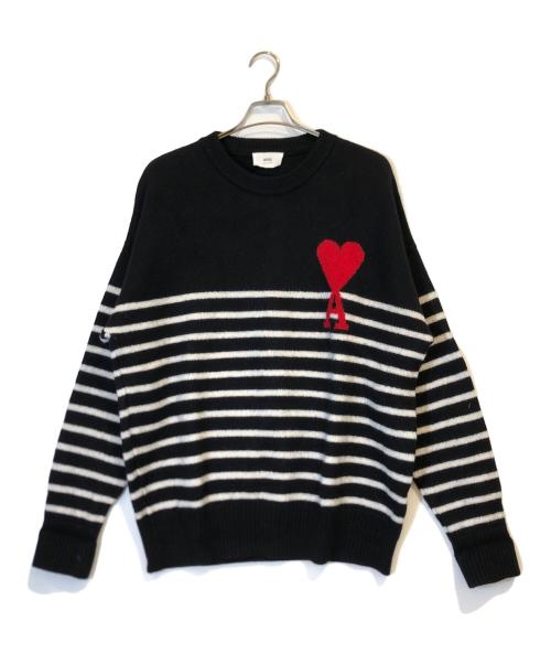 ami（アミ）ami (アミ) ニット ブラック サイズ:Lの古着・服飾アイテム