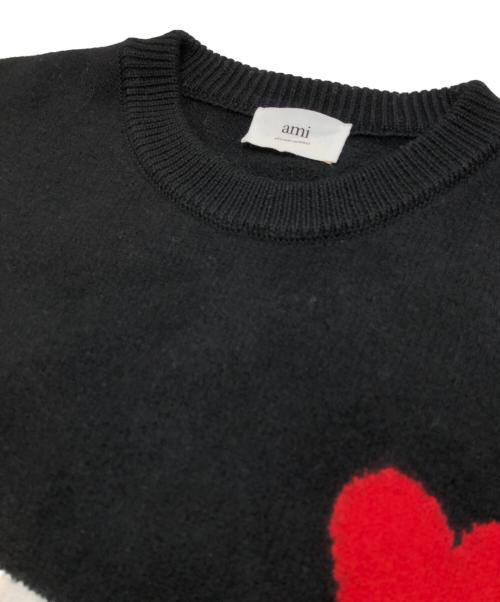 ami（アミ）ami (アミ) ニット ブラック サイズ:Lの古着・服飾アイテム