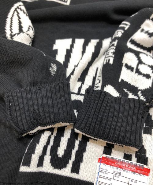 MIHARA YASUHIRO（ミハラヤスヒロ）MIHARA YASUHIRO (ミハラヤスヒロ) ジャガードニットプルオーバー ブラック サイズ:48の古着・服飾アイテム
