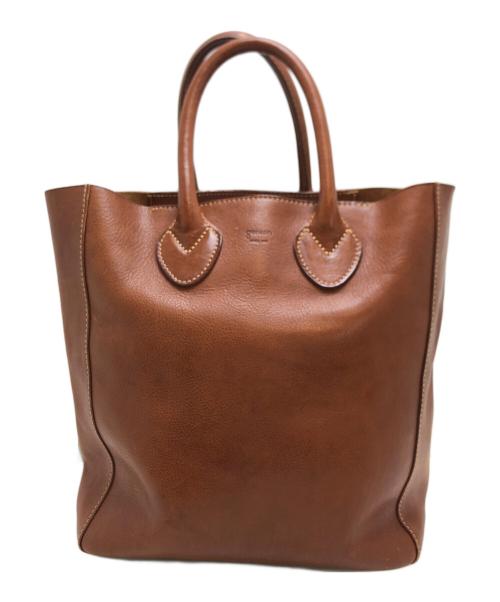 genten（ゲンテン）genten (ゲンテン) ミネルヴァ トートバッグ ブラウンの古着・服飾アイテム