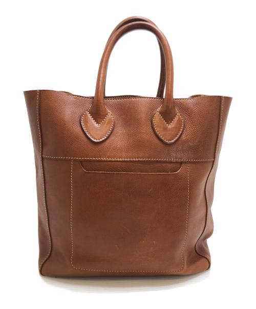 genten（ゲンテン）genten (ゲンテン) ミネルヴァ トートバッグ ブラウンの古着・服飾アイテム