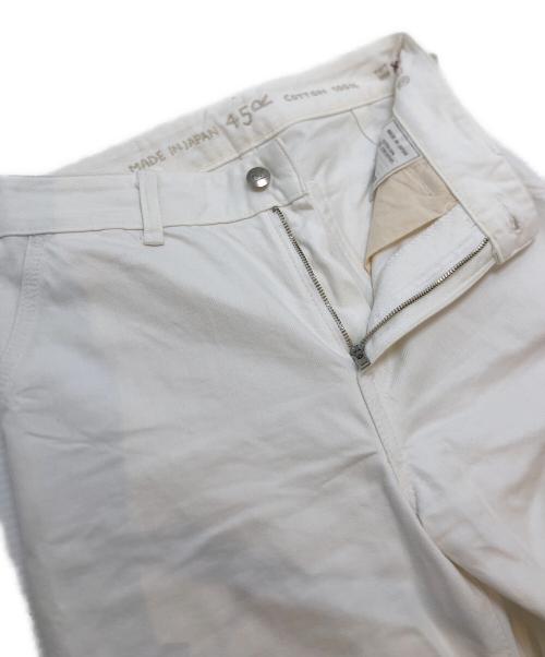 45rpm（45アールピーエム）45rpm (45アールピーエム) ホワイトデニムパンツ ホワイトの古着・服飾アイテム