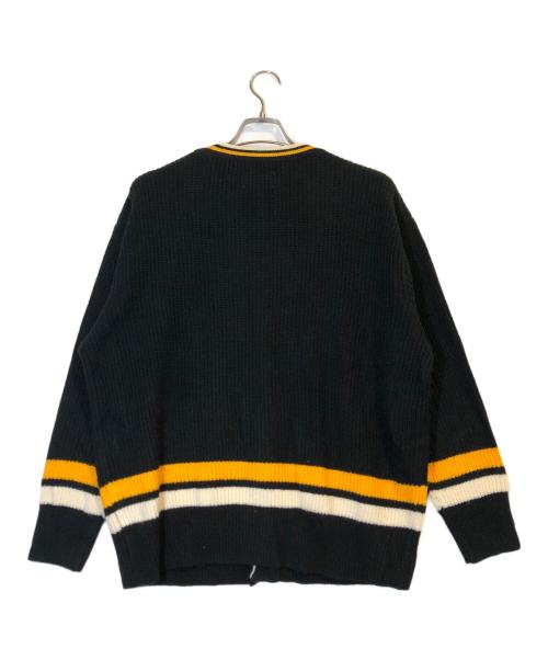 TOWN CRAFT（タウンクラフト）TOWN CRAFT (タウンクラフト) 60s LINE CARDIGAN ブラック サイズ:M(38-40)の古着・服飾アイテム
