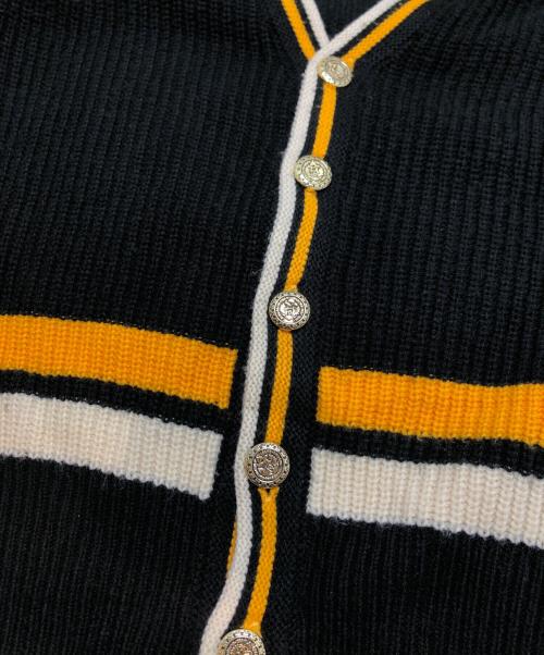 TOWN CRAFT（タウンクラフト）TOWN CRAFT (タウンクラフト) 60s LINE CARDIGAN ブラック サイズ:M(38-40)の古着・服飾アイテム