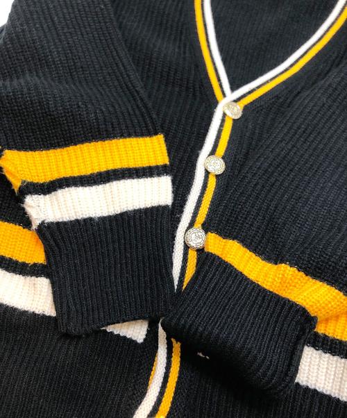 TOWN CRAFT（タウンクラフト）TOWN CRAFT (タウンクラフト) 60s LINE CARDIGAN ブラック サイズ:M(38-40)の古着・服飾アイテム