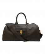 BROOKS BROTHERSブルックスブラザーズ）の古着「2WAY レザーボストンバッグ」｜ブラウン