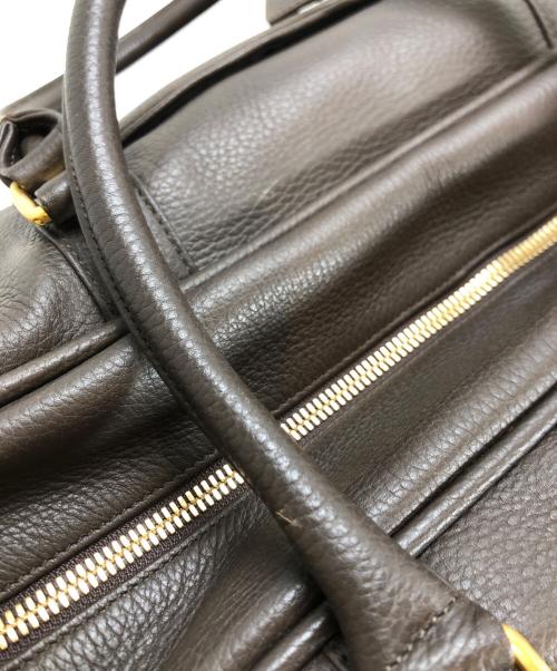 BROOKS BROTHERS（ブルックスブラザーズ）BROOKS BROTHERS (ブルックスブラザーズ) 2WAY レザーボストンバッグ ブラウンの古着・服飾アイテム