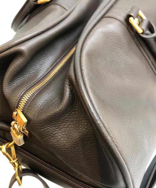 BROOKS BROTHERS（ブルックスブラザーズ）BROOKS BROTHERS (ブルックスブラザーズ) 2WAY レザーボストンバッグ ブラウンの古着・服飾アイテム