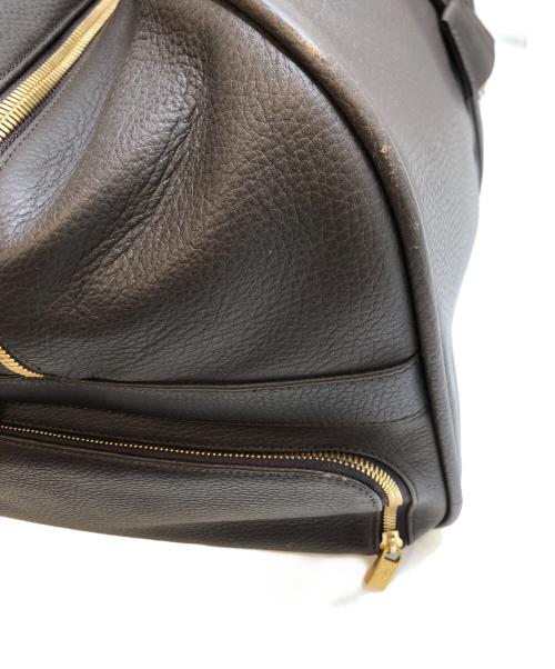 BROOKS BROTHERS（ブルックスブラザーズ）BROOKS BROTHERS (ブルックスブラザーズ) 2WAY レザーボストンバッグ ブラウンの古着・服飾アイテム