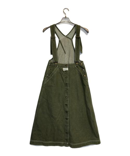 PINK HOUSE（ピンクハウス）PINK HOUSE (ピンクハウス) オーバーオール グリーン サイズ:表記なしの古着・服飾アイテム