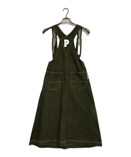 PINK HOUSE（ピンクハウス）PINK HOUSE (ピンクハウス) オーバーオール グリーン サイズ:表記なしの古着・服飾アイテム