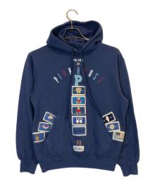 PINK HOUSE（ピンクハウス）の古着「ロゴワッペンパーカー」｜ブルー