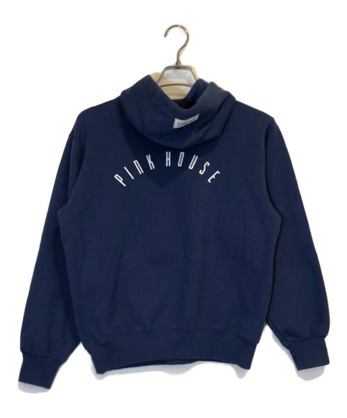 PINK HOUSE（ピンクハウス）PINK HOUSE (ピンクハウス) ロゴワッペンパーカー ブルー サイズ:表記なしの古着・服飾アイテム