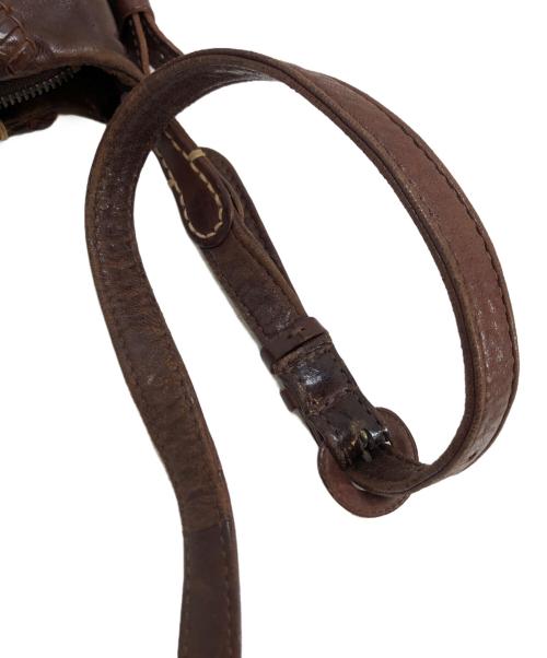 genten（ゲンテン）genten (ゲンテン) レザーショルダーバッグ ブラウンの古着・服飾アイテム