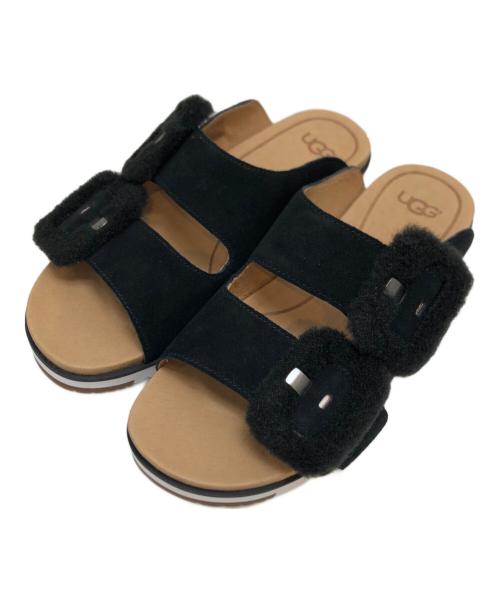 UGG（アグ）UGG (アグ) FLUFF INDIO/サンダル ブラック サイズ:US6/UK4/EU37/JP23の古着・服飾アイテム