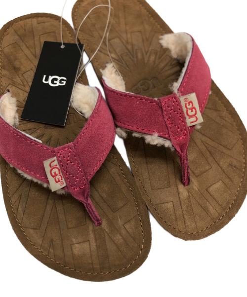 UGG（アグ）UGG (アグ) TASAMINA ビーチサンダル レッド サイズ:US6/UK4.5/FR37/JP23の古着・服飾アイテム
