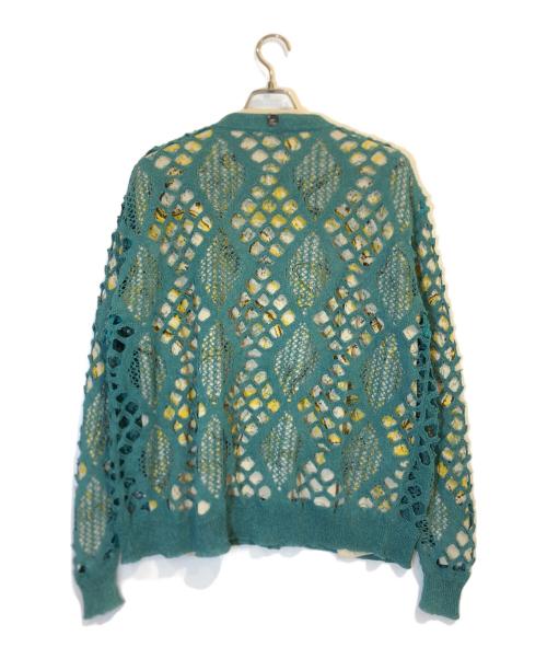 kooi（コーイ）kooi (コーイ) レイヤードカーディガン グリーン サイズ:Fの古着・服飾アイテム