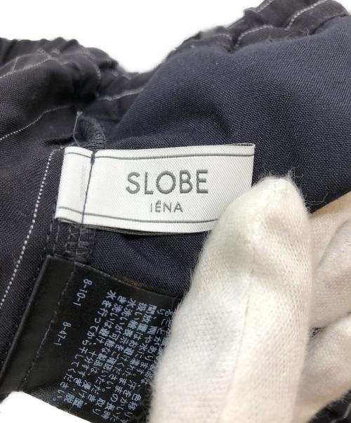 SLOBE IENA（スローブ イエナ）SLOBE IENA (スローブ イエナ) フィブリルストライプリラックスパンツ ブラック サイズ:Mの古着・服飾アイテム