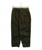 DANTONダントン）の古着「ウエストポイントクロップドテーパードパンツ」｜カーキ