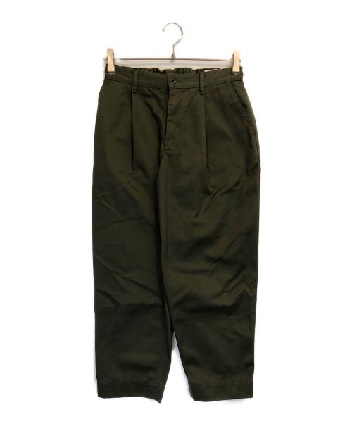 DANTON（ダントン）DANTON (ダントン) ウエストポイントクロップドテーパードパンツ カーキ サイズ:36の古着・服飾アイテム