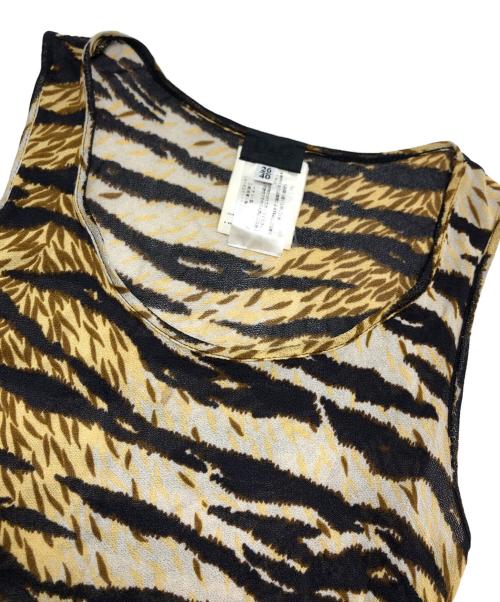 D&G（ディーアンドジー）D&G (ディーアンドジー) アニマル柄ワンピース ベージュ サイズ:40の古着・服飾アイテム