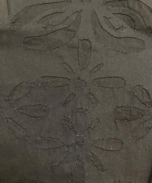 PLAIN PEOPLE（プレインピープル）PLAIN PEOPLE (プレインピープル) リバーアップリケベスト ブラック サイズ:9の古着・服飾アイテム