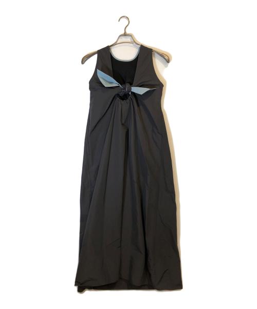 avec deuxclefs（アヴェクデュクレ）avec deuxclefs (アヴェクデュクレ) オープンバックドレス ブラック サイズ:Mの古着・服飾アイテム