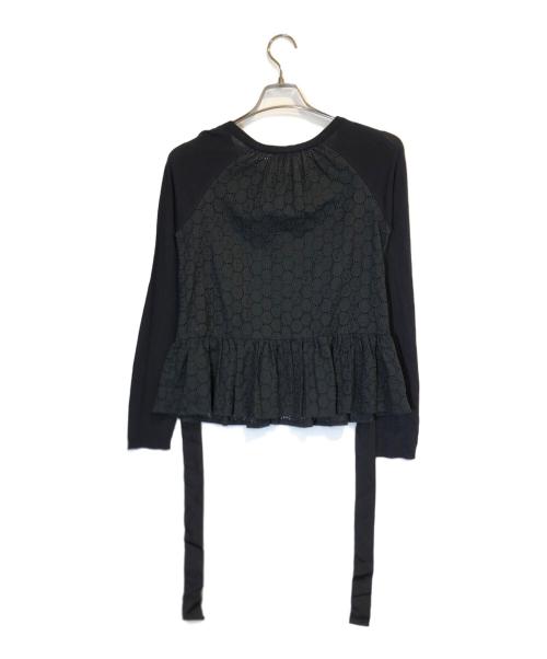 RED VALENTINO（レッドヴァレンティノ）RED VALENTINO (レッドヴァレンティノ) レースカーディガン ブラック サイズ:Sの古着・服飾アイテム