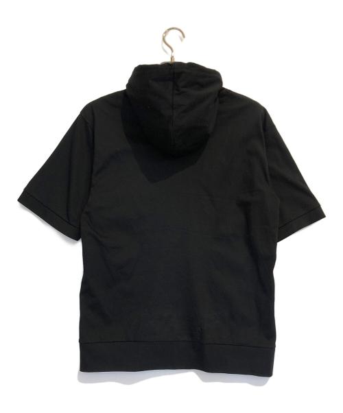 BLACK LABEL CRESTBRIDGE（ブラックレーベル クレストブリッジ）BLACK LABEL CRESTBRIDGE (ブラックレーベル クレストブリッジ) フーデッドカットソー ブラック サイズ:Mの古着・服飾アイテム