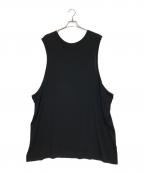 Y'sワイズ）の古着「ノースリーブニットワンピース」｜ブラック
