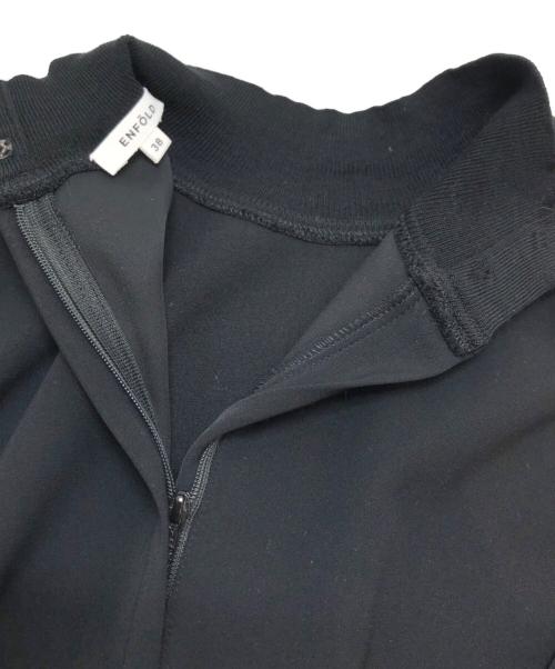 ENFOLD（エンフォルド）ENFOLD (エンフォルド) PEダブルクロスベストコンビPULLOVERブラウス ブラック サイズ:38の古着・服飾アイテム