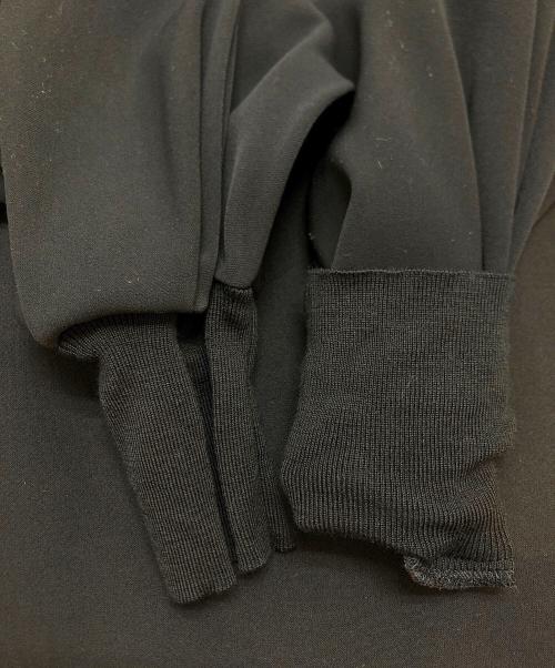 ENFOLD（エンフォルド）ENFOLD (エンフォルド) PEダブルクロスベストコンビPULLOVERブラウス ブラック サイズ:38の古着・服飾アイテム