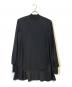 ENFOLD（エンフォルド）の古着「PEダブルクロスベストコンビPULLOVERブラウス」｜ブラック