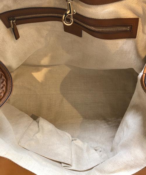 GUCCI（グッチ）GUCCI (グッチ) インターロッキングGキャンバストートバッグ ベージュの古着・服飾アイテム