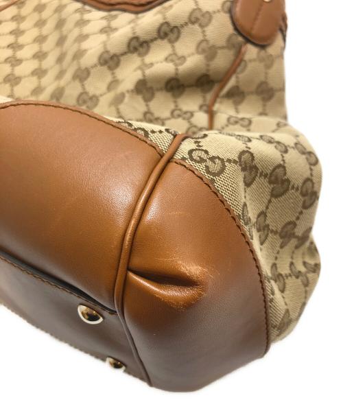 GUCCI（グッチ）GUCCI (グッチ) インターロッキングGキャンバストートバッグ ベージュの古着・服飾アイテム