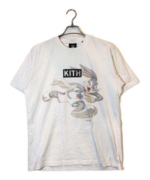 LOONEY TUNES（ルーニーチューンズ）LOONEY TUNES (ルーニーチューンズ) KITH (キス) プリントTシャツ ホワイト サイズ:Sの古着・服飾アイテム