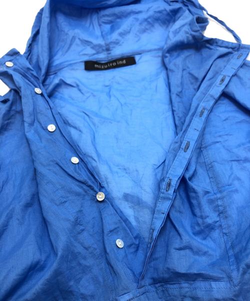 mizuiro-ind（ミズイロインド）mizuiro-ind (ミズイロインド) アノラックパーカー ブルー サイズ:Freeの古着・服飾アイテム