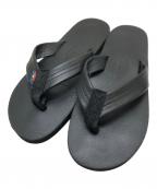 RAINBOW SANDALSレインボーサンダル）の古着「レザーサンダル」｜ブラック