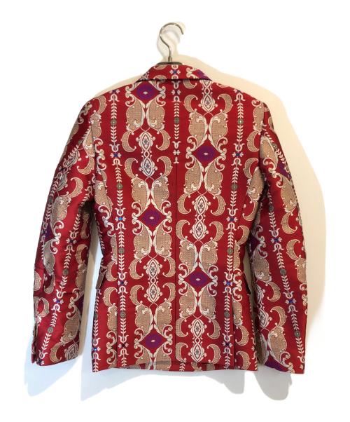 COMME des GARCONS HOMME PLUS（コムデギャルソンオムプリュス）COMME des GARCONS HOMME PLUS (コムデギャルソンオムプリュス) ジャガード切替ジャケットコート ピンク サイズ:XSの古着・服飾アイテム