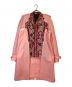 COMME des GARCONS HOMME PLUS（コムデギャルソンオムプリュス）の古着「ジャガード切替ジャケットコート」｜ピンク