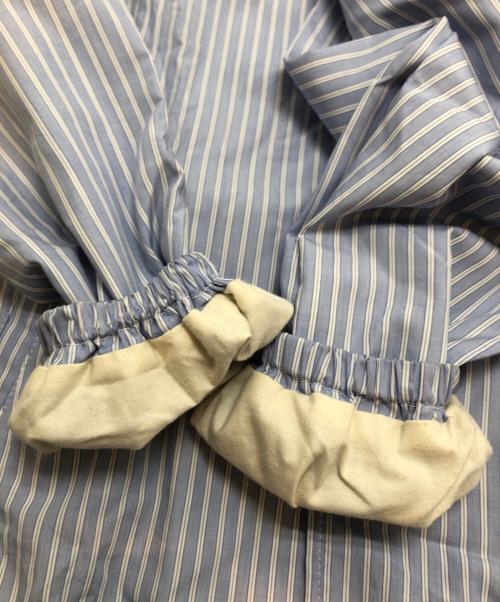 CDG（シーディージー）CDG (シーディージー) ストライプコーチジャケット ブルー サイズ:Mの古着・服飾アイテム