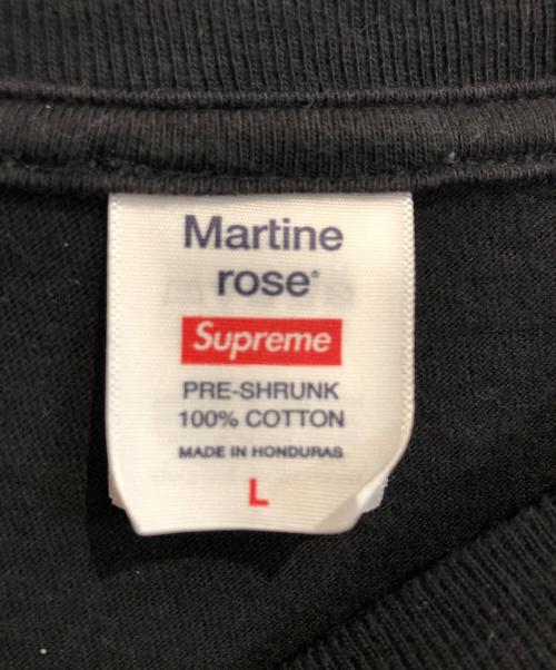 MARTINE ROSE（マーティン・ローズ）MARTINE ROSE (マーティン・ローズ) SUPREME (シュプリーム) Tシャツ ブラック サイズ:Lの古着・服飾アイテム