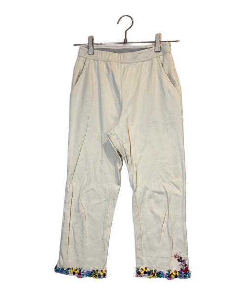 OLLEBOREBLA（アルベロベロ）OLLEBOREBLA (アルベロベロ) ビジューパンツ ベージュ サイズ:FREEの古着・服飾アイテム