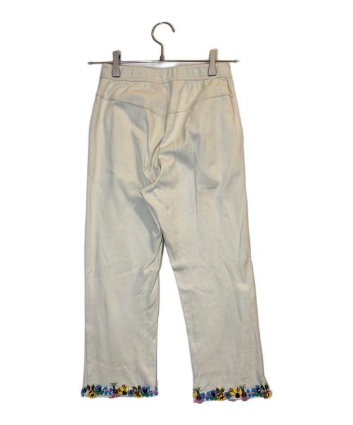 OLLEBOREBLA（アルベロベロ）OLLEBOREBLA (アルベロベロ) ビジューパンツ ベージュ サイズ:FREEの古着・服飾アイテム