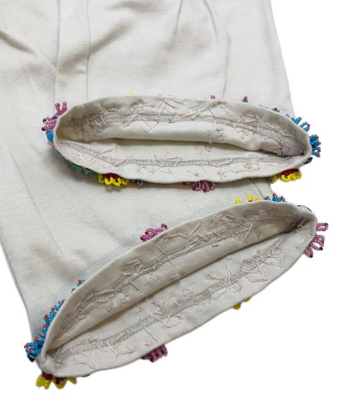 OLLEBOREBLA（アルベロベロ）OLLEBOREBLA (アルベロベロ) ビジューパンツ ベージュ サイズ:FREEの古着・服飾アイテム