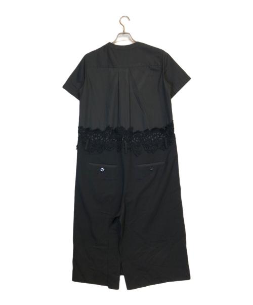 sacai（サカイ）sacai (サカイ) ショルダージップドッキングワンピース ブラック サイズ:Mの古着・服飾アイテム