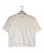 MARNIマルニ）の古着「ダメージ加工クロップドTシャツ」｜ホワイト
