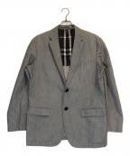 BURBERRY LONDONバーバリーロンドン）の古着「リネン混テーラードジャケット」｜グレー